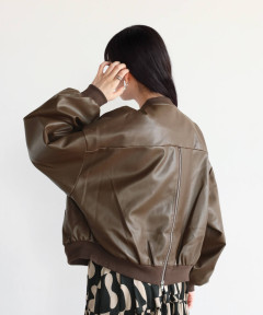 バックジップフェイクレザーブルゾン - RADIATE|YAMADAYA onlinestore