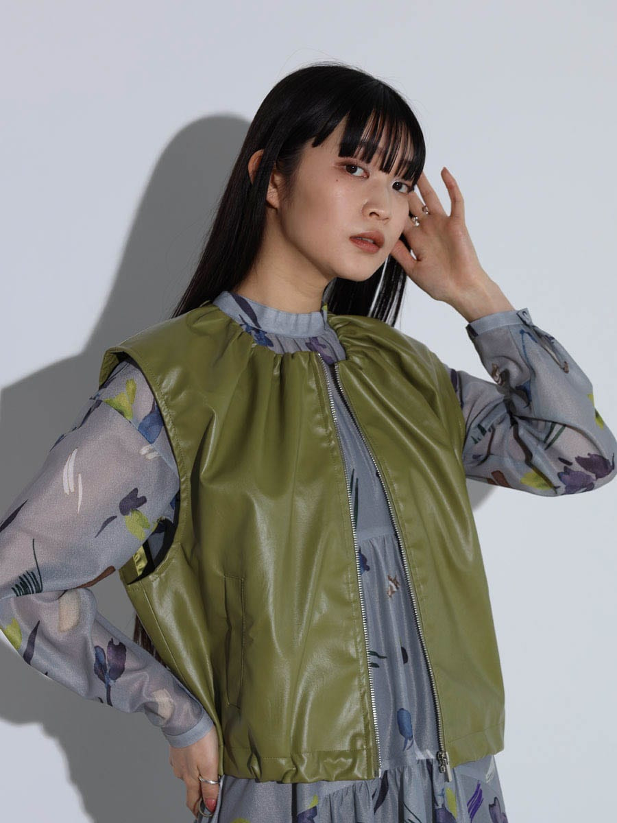 フェイクレザージップベスト - RADIATE - RADIATE｜YAMADAYA STORE