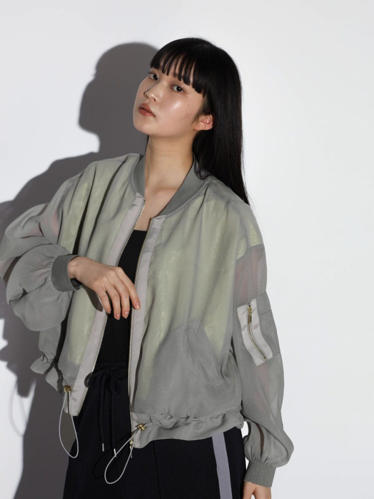 シフォンミリタリーブルゾン - RADIATE - RADIATE｜YAMADAYA STORE