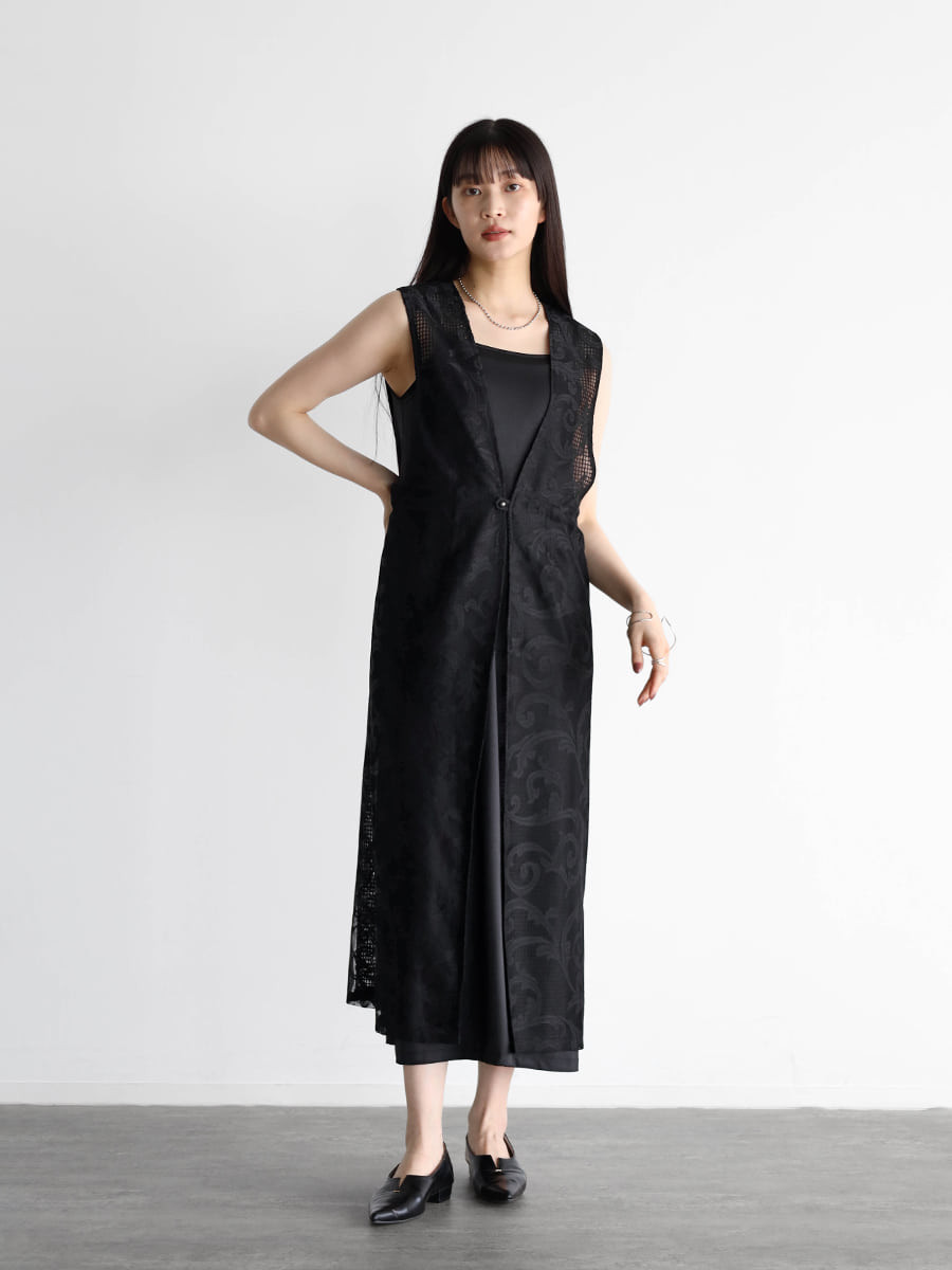 メッシュノースリロングベスト