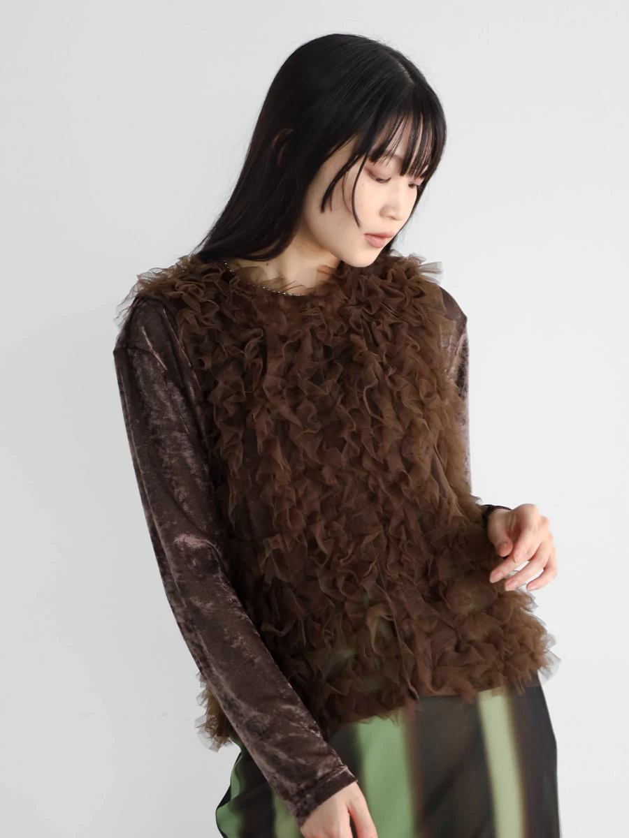 チュールフリルベスト - RADIATE - RADIATE｜YAMADAYA STORE