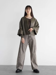 フェィクレザーオーバージャケット　ラディエイト　radiate ヤマダヤ ラディエイト RADIATE フェィクレザーオーバージャケット