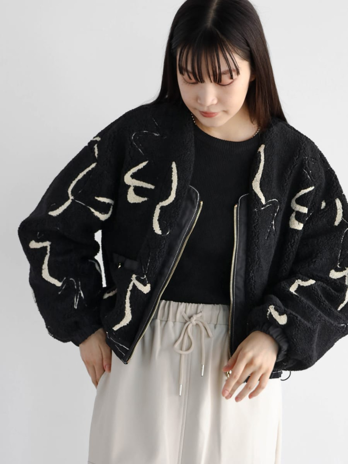 ラディエイト　新品未使用　定価21,000円　ブルゾン ニュアンスモチーフボアブルゾン - RADIATE - RADIATE｜YAMADAYA STORE