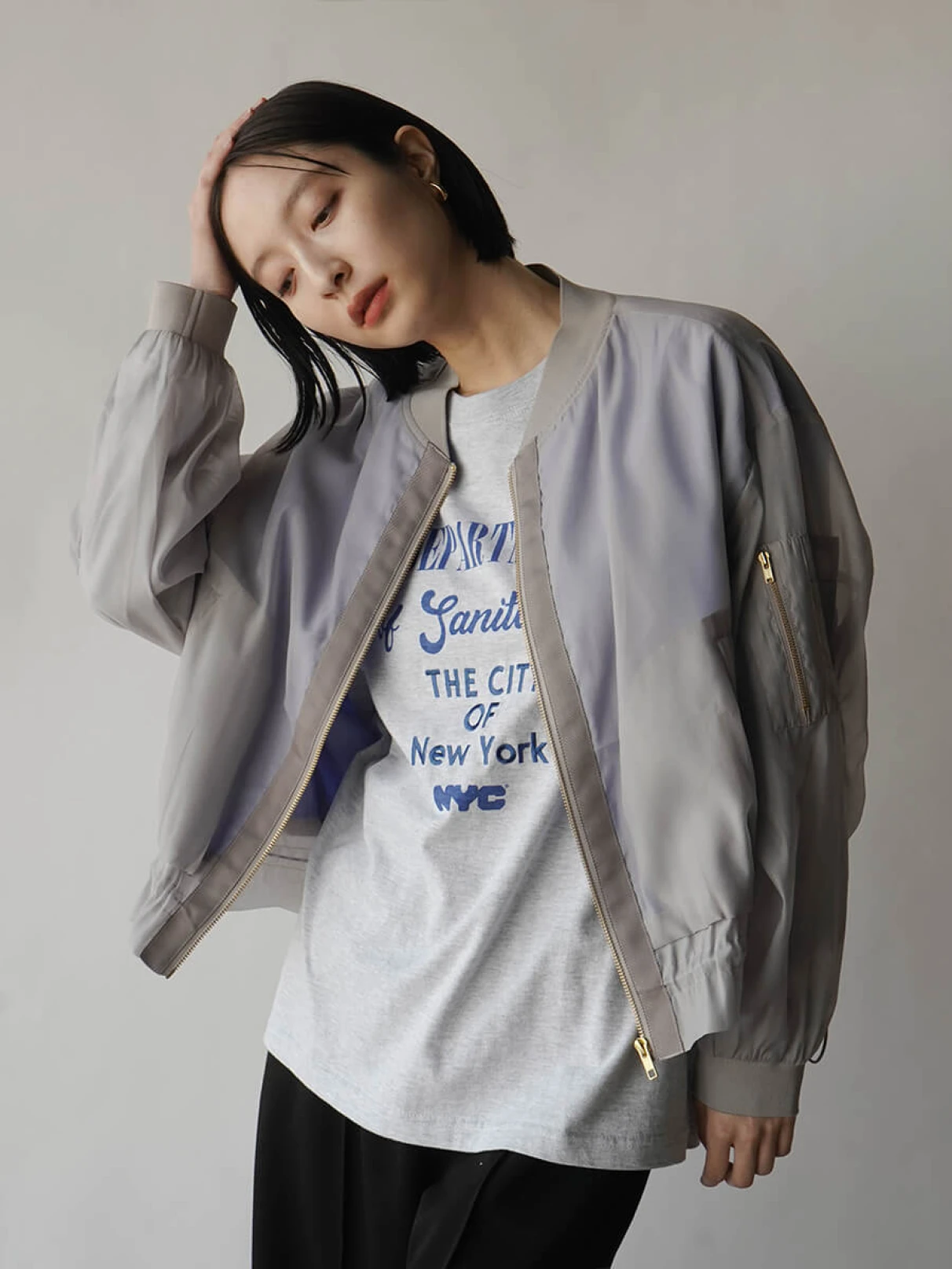 新品未使用‼️ヤマダヤ【RADIATE袖シアーMA-1ブルゾン】定価19000円 シアーMA-1ブルゾン - RADIATE - RADIATE｜YAMADAYA STORE