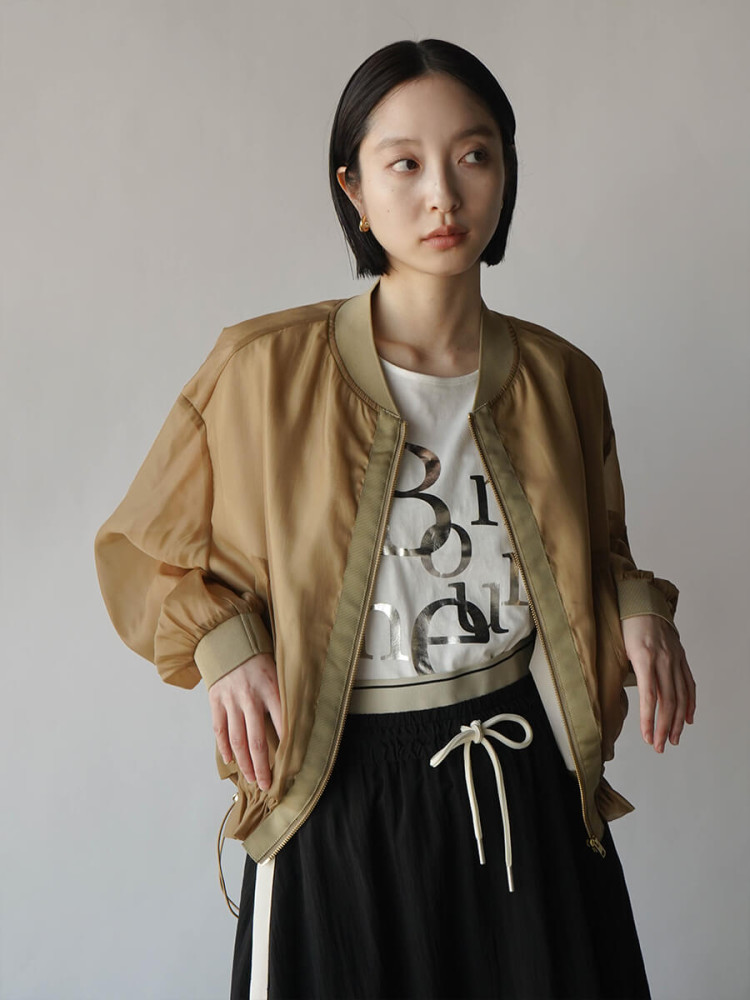 c*！様 RADIATE 新品　メッシュ　シアー　ダブルジップ　ブルゾン　カーデ RADIATE 新品 メッシュ シアー ダブルジップ ブルゾン カーディガン