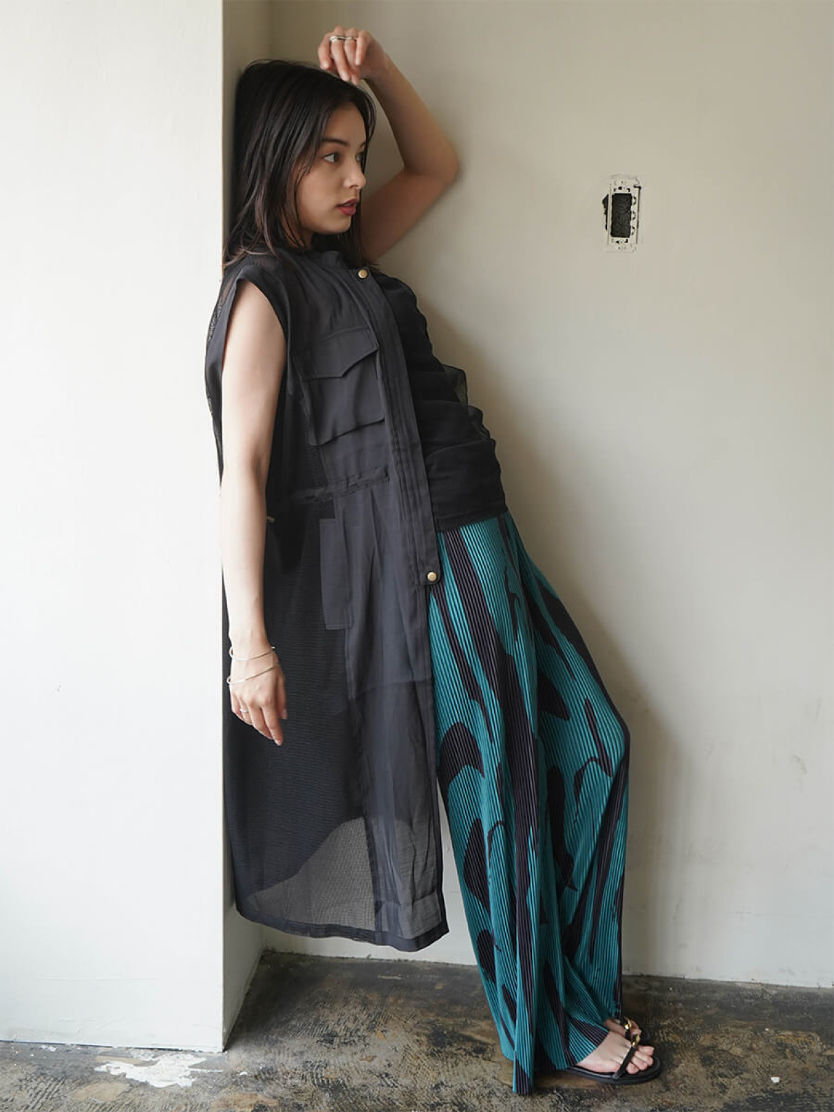 ミリタリードロストシアーロングジレ ミリタリードロストシアーロングジレ - RADIATE - RADIATE