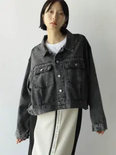 ヤマダヤ　RADATE デニムジャケット　ブラック コットンセルロースブラックデニムジャケット - RADIATE