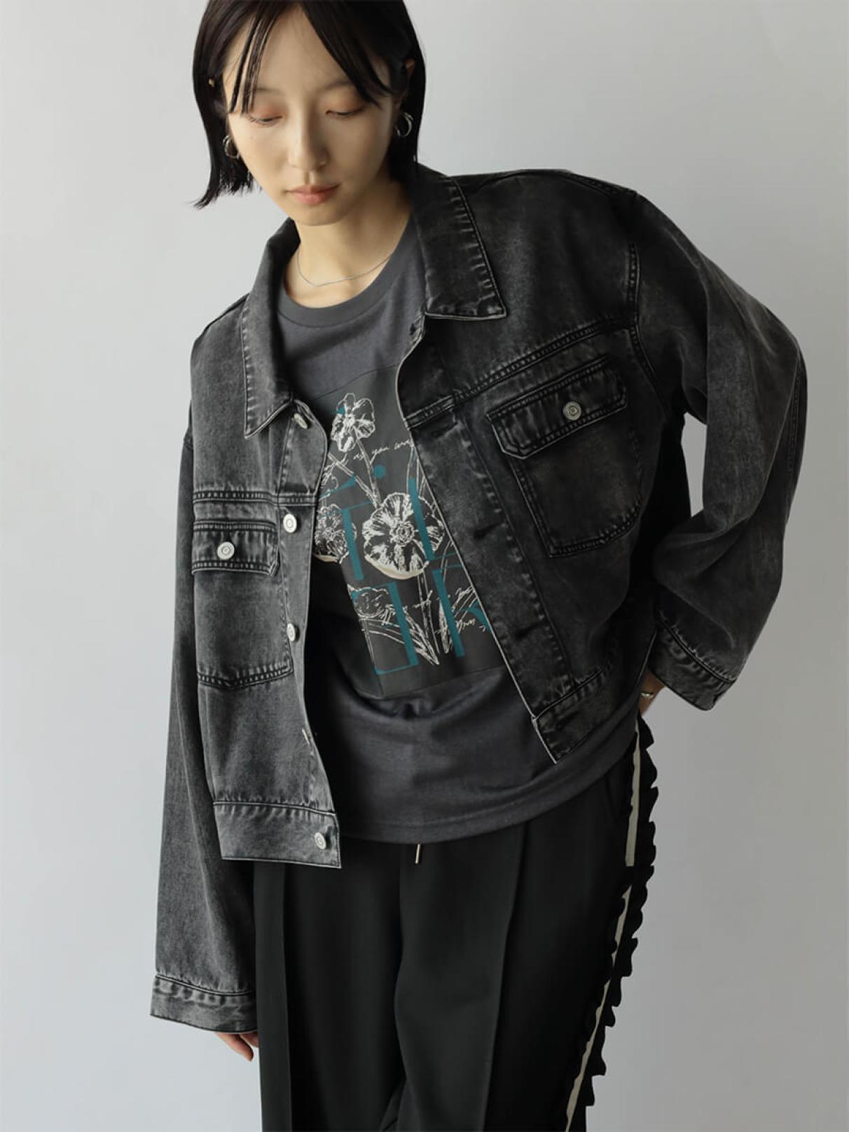 コットンセルロースブラックデニムジャケット - RADIATE - RADIATE