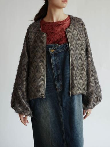 新品　RADIATE アウター　ライトグレー　ファー　上着 新品 RADIATE アウター ライトグレー ファー 上着 RADIATEの