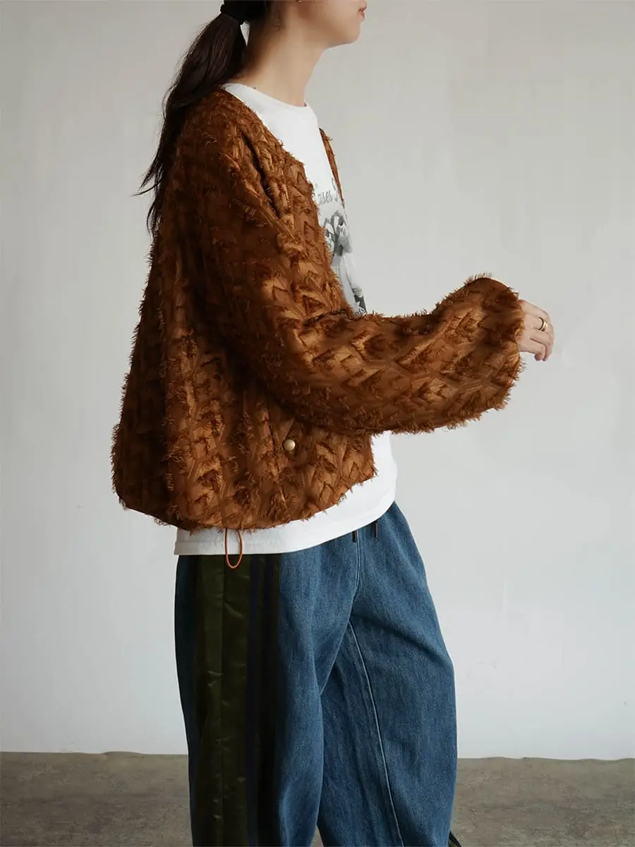 専用 極美品 RADIATE ブルゾン ノーカラー ウール ファーポケット 38 RADIATEのノーカラージャケットの商品一覧｜ファッション通販の