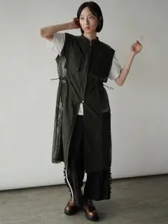 【美品】RADIATE ヤマダヤ　フェイクレザー中綿ベスト　ブラック 美品】RADIATE ヤマダヤフェイクレザー中綿ベストブラック