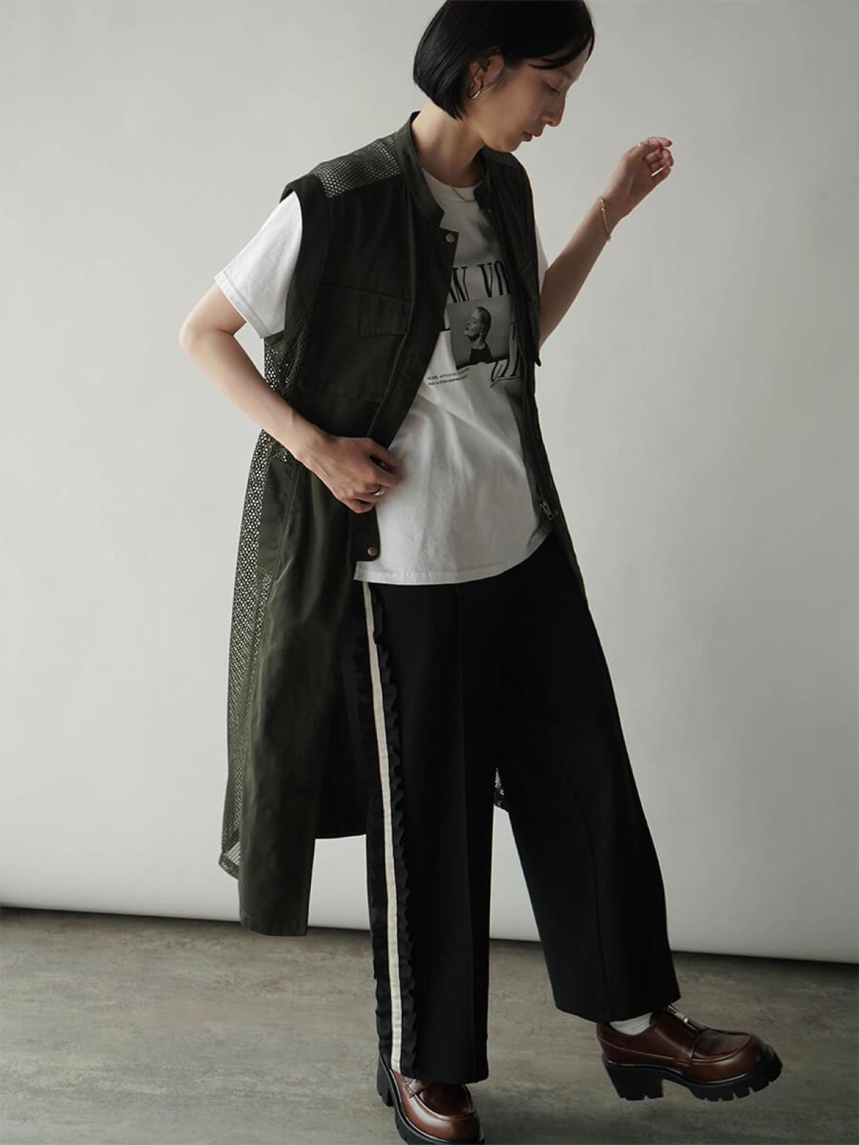 RADIATE ファー ムートン切替フーデッドベスト　ヤマダヤ RADIATE ファー ムートン切替フーデッドベストヤマダヤ