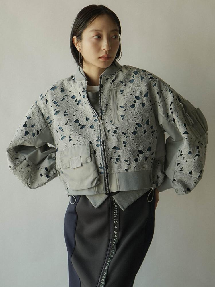 ※期間限定価格【新品未使用】AULA AILAチュールブルゾン AULA AILA（アウラ アイラ） ブルゾン アウター シアーブルゾン