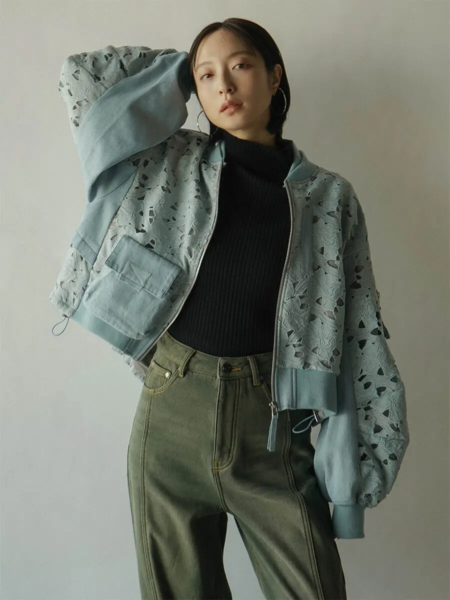 レース×デニムMA-1ブルゾン - RADIATE×AULA AILA - RADIATE｜YAMADAYA