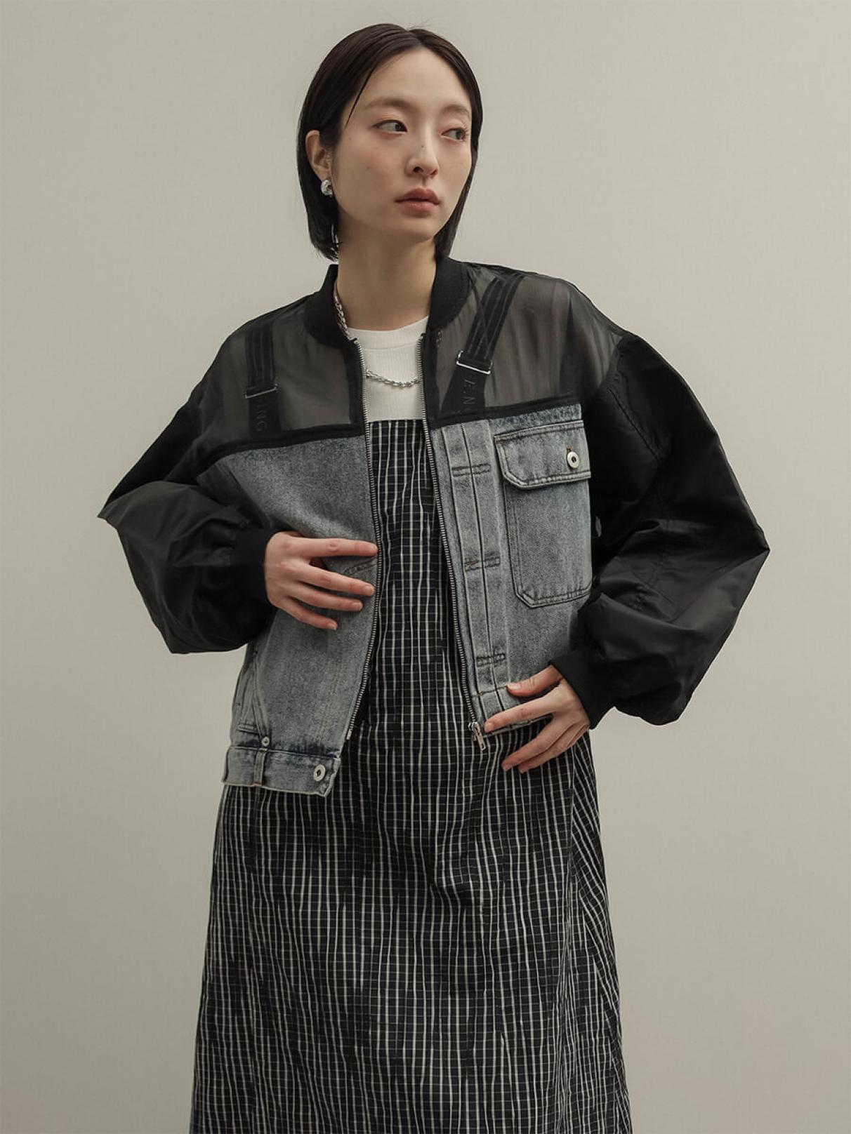 デニム×シアーデザインブルゾン - RADIATE - RADIATE｜YAMADAYA STORE