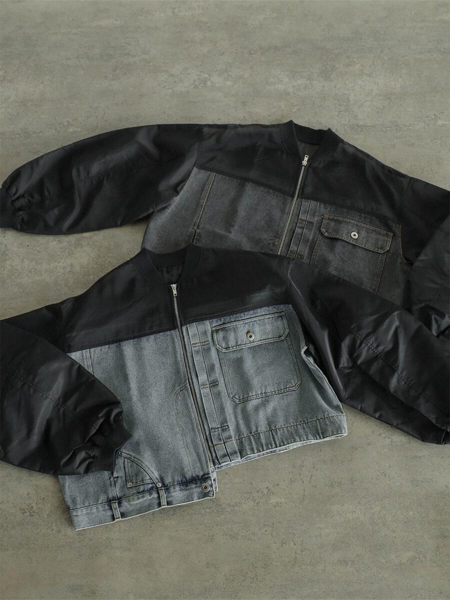 デニム×シアーデザインブルゾン - RADIATE - RADIATE｜YAMADAYA STORE