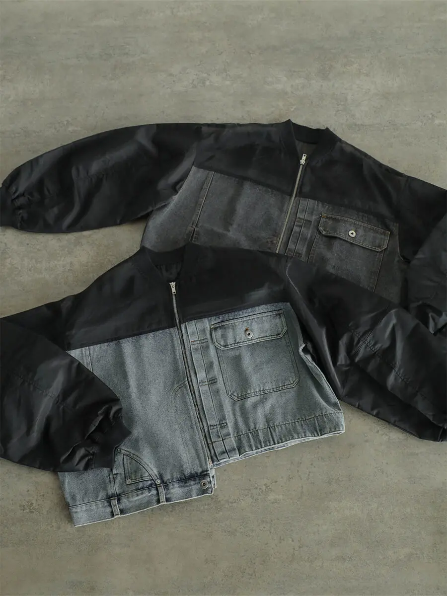 デニム×シアーデザインブルゾン - RADIATE - RADIATE｜YAMADAYA STORE