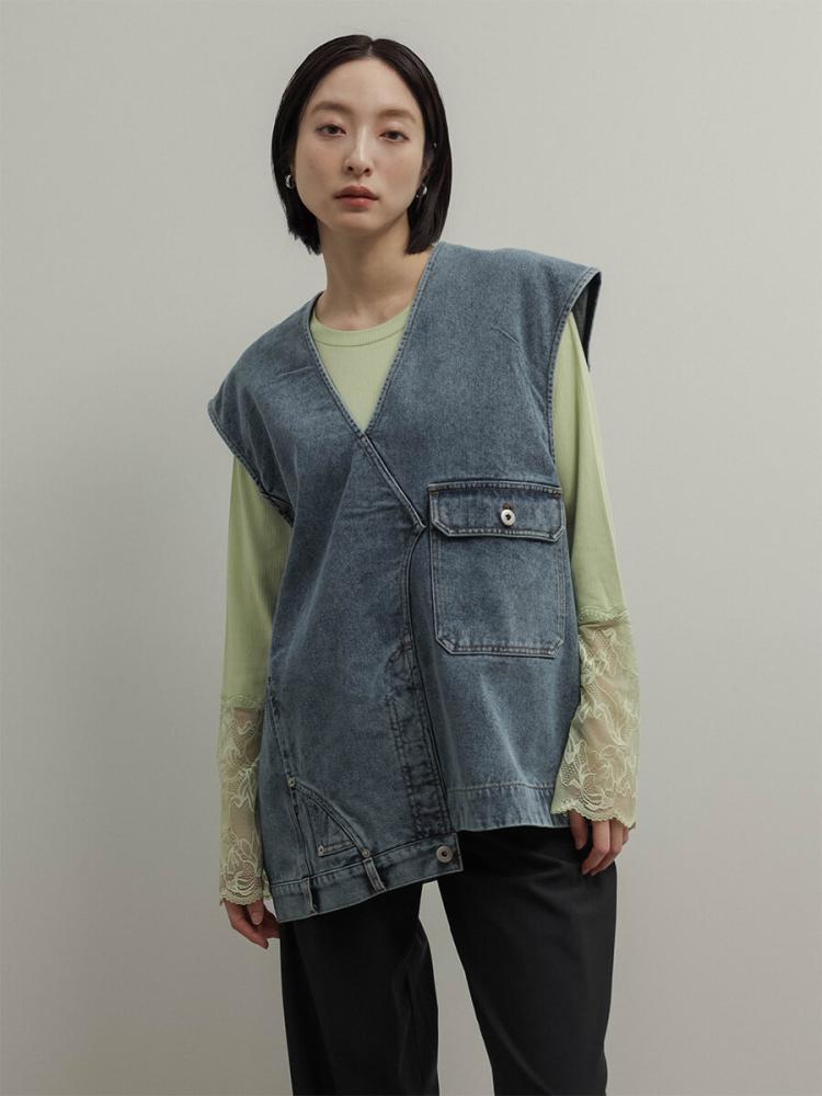 リメイクライクデニムベスト - RADIATE - RADIATE｜YAMADAYA STORE