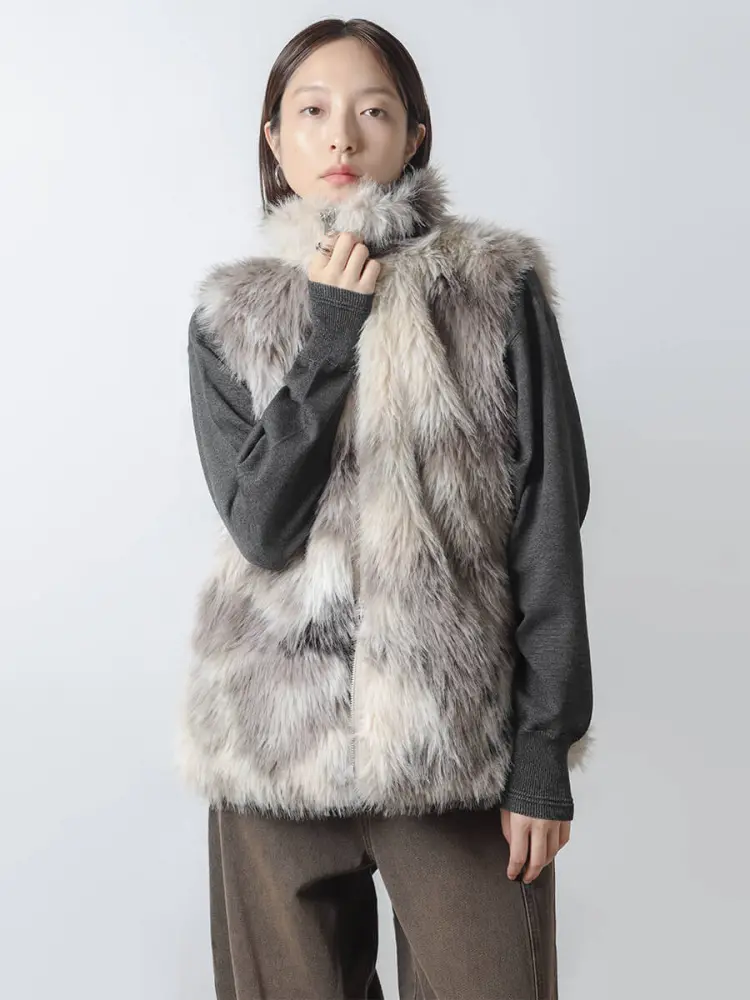 ミックスフェイクファージップベスト - RADIATE - RADIATE｜YAMADAYA STORE