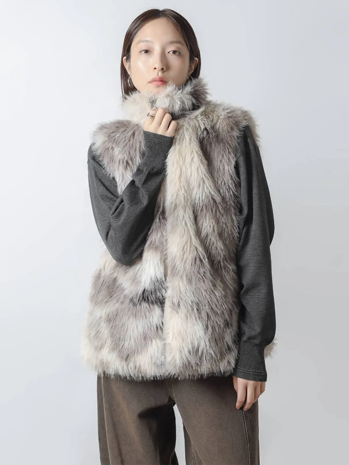 ミックスフェイクファージップベスト - RADIATE - RADIATE｜YAMADAYA STORE