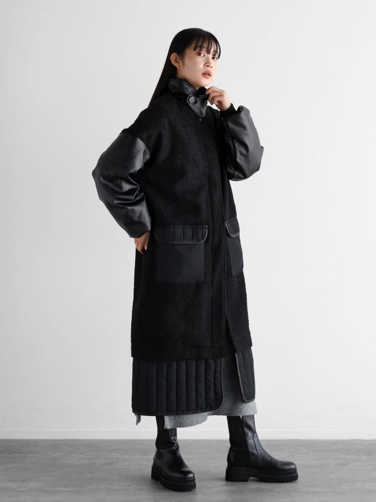 RADIATE 紫 ロングコート 新品未着用 ほほえましい 