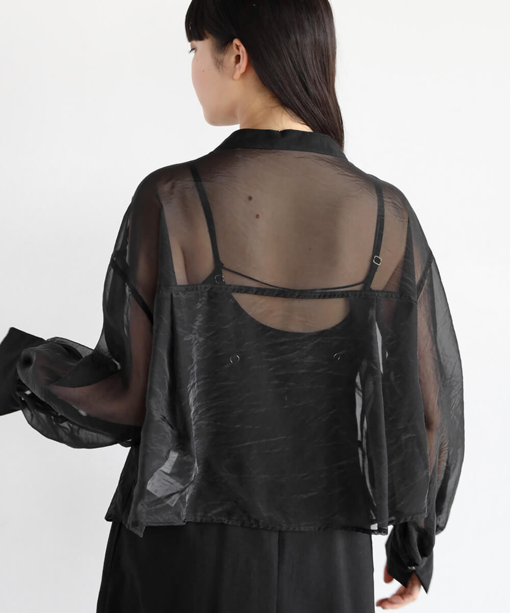 シアーシャツレイヤードワンピース - radiate the lifedress