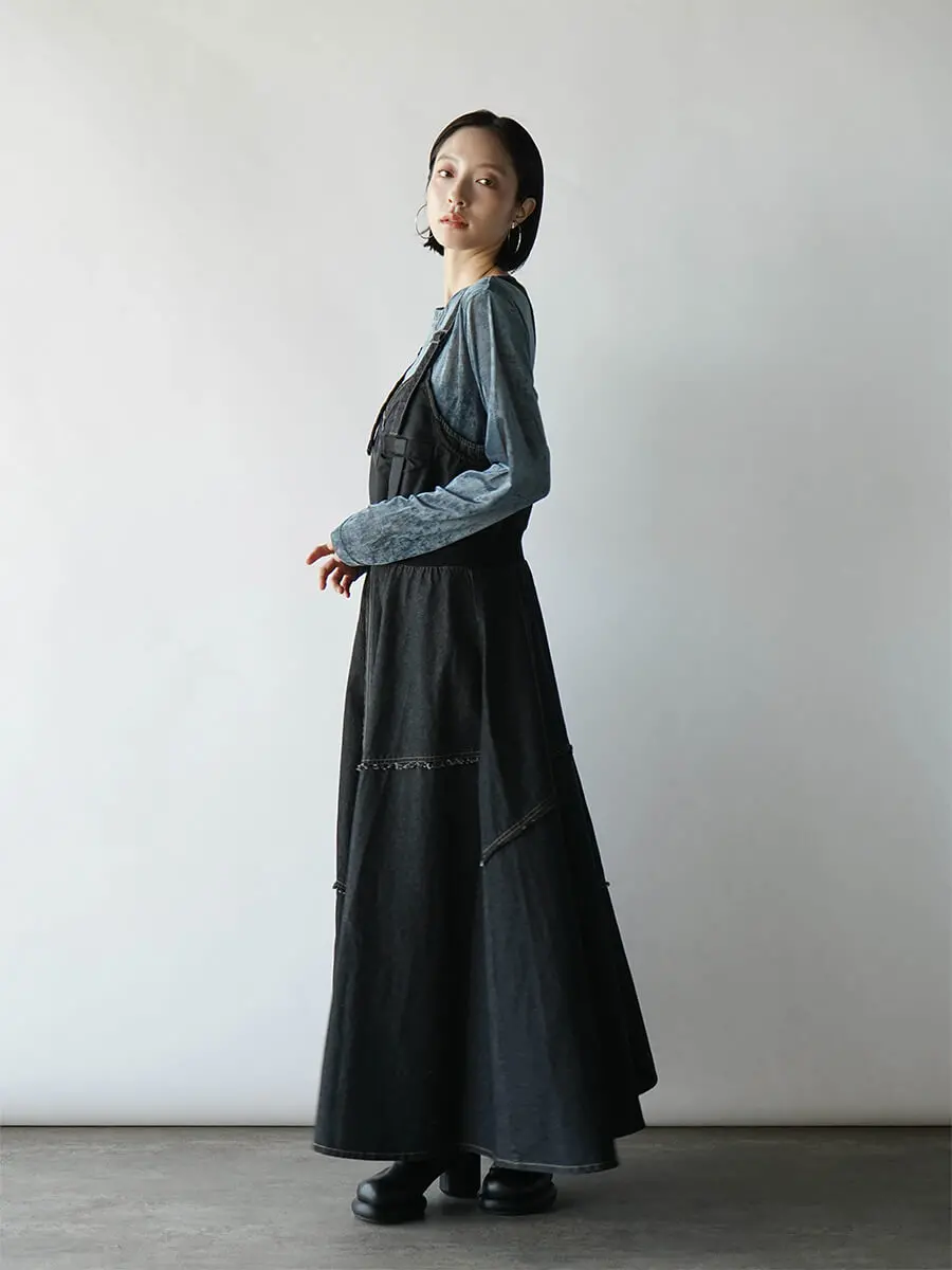 フロントジップデニムジャンパースカート - RADIATE - RADIATE