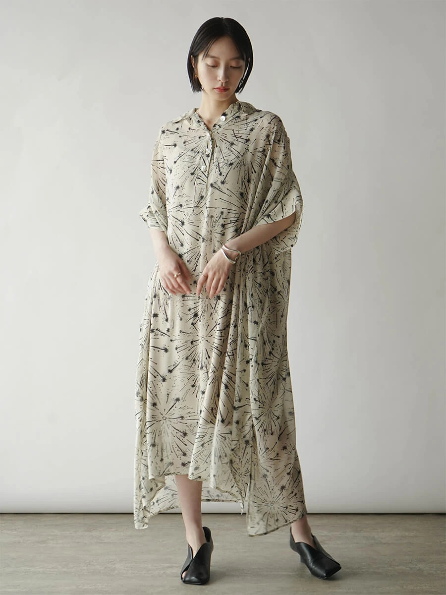まあ様ワンピース サイドギャザーカットコクーンワンピース｜WOMEN｜250HSM83-427E