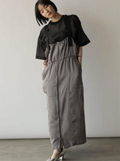 本日限定⭐️ヤマダヤRADIATE 配色ステッチフロントジップジャンパースカート 配色ステッチフロントジップジャンパースカート - RADIATE