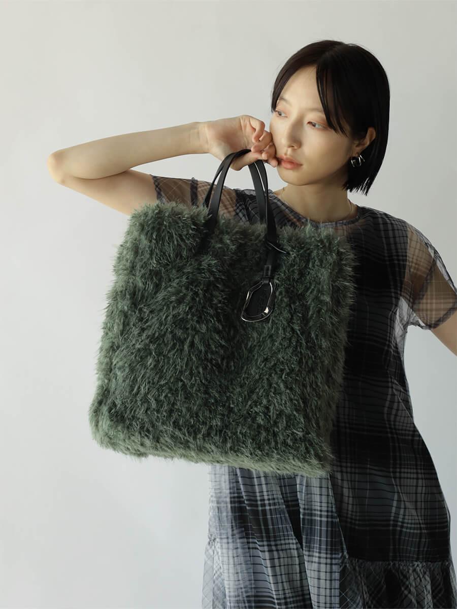 シャギーファートートバッグ YAMADAYA STORE シャギーファートートバッグ YAMADAYA STORE
