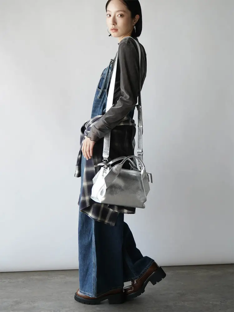 グレー ハンドバッグ LT レディースのハンドバッグ（グレー/灰色系）ファッション通販