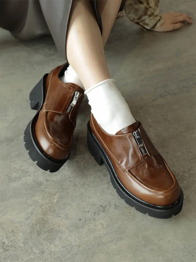 フロントジップタンクソールローファー - ALL BLACK×RADIATE - RADIATE