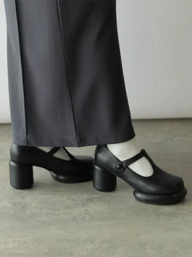 厚底ストラップチャンキーパンプス - ALL BLACK×RADIATE - RADIATE