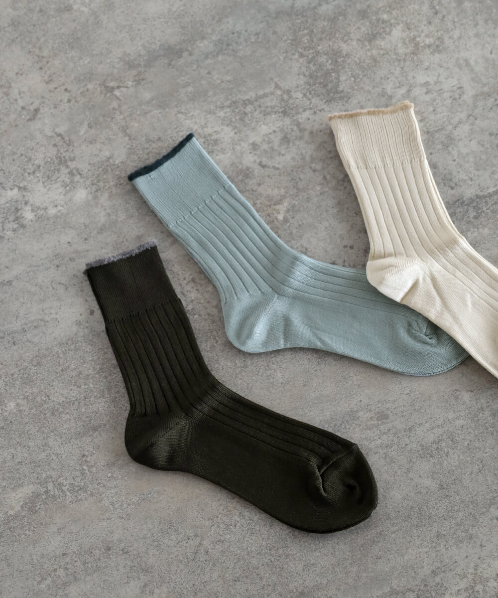 バイカラーリブソックス YAMADAYA STORE