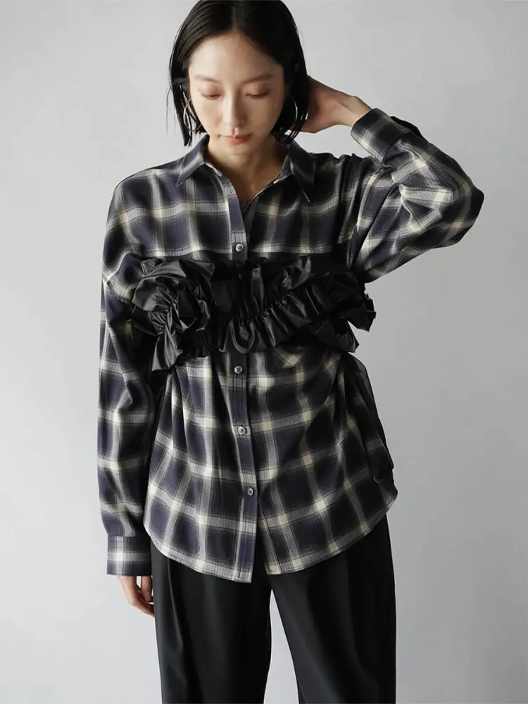 ヤマダヤ Aga トップス ブラック 定価17,500円】Aga デザイントップス