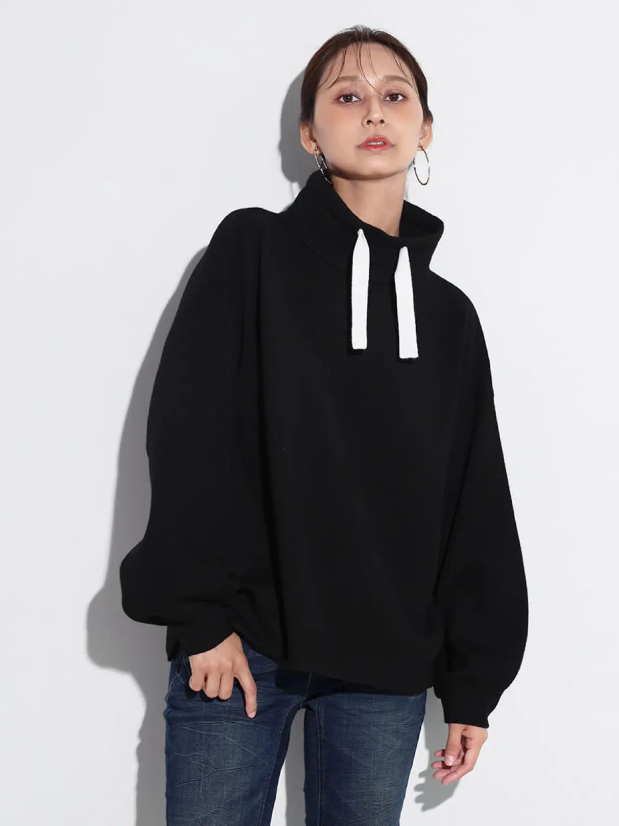 PG♡カシミヤ×DIAPLEXクールネックニットプルオーバー1 ボトルネックワイドニットプルオーバー - SCOTCLUB - SCOTCLUB