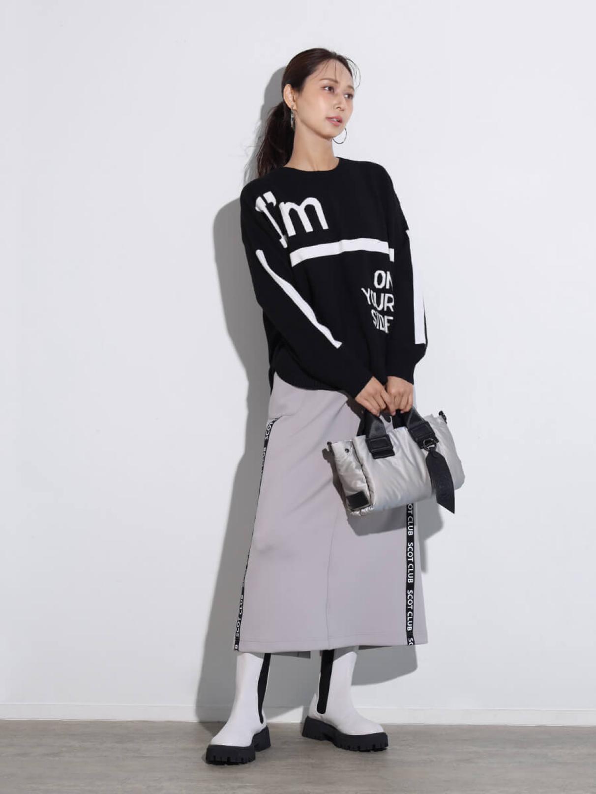 値下げ スコットクラブ SCOT CLUB ロゴニットショール 値下げ スコット