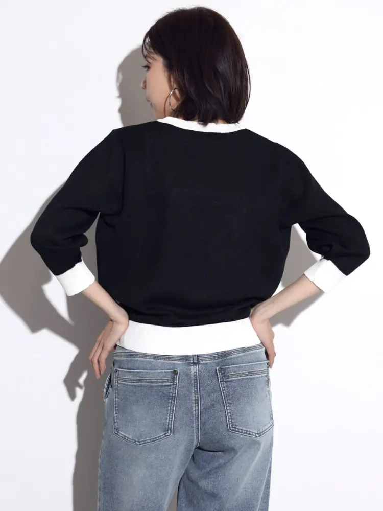 新品スコットクラブ　Ample ウール100% 厚手ニットアウター　ヤマダヤ SCOTCLUBのニット/セーターの商品一覧｜ファッション通販のYAMADAYA STORE