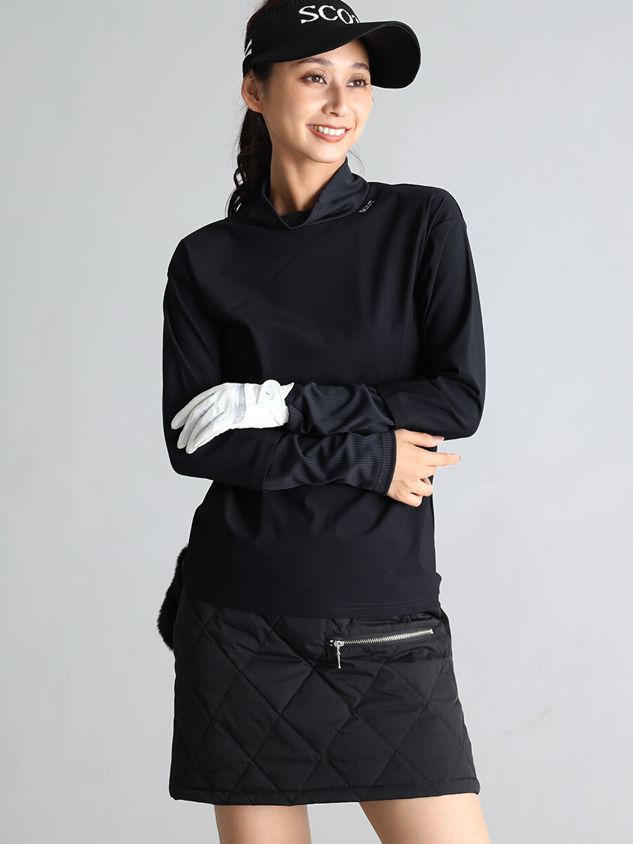 ポイントリブモックネックカットソー YAMADAYA STORE ポイントリブモックネックカットソー YAMADAYA STORE