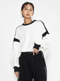 ポンチリブバイカラープルオーバー - SCOTCLUB - SCOTCLUB