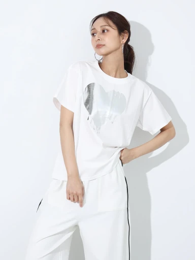 新品・未使用　ヤマダヤ　SCOT CLUB　半袖Tシャツ　泊プリント　ハート 2_xl.webp