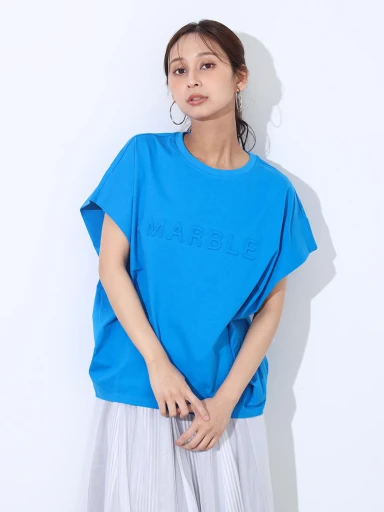 【新品1,8万 スコットクラブ】 異素材 タックデザイン ロゴカットソー スコットクラブ SCOTCLUB 異素材タックデザインロゴカットソー