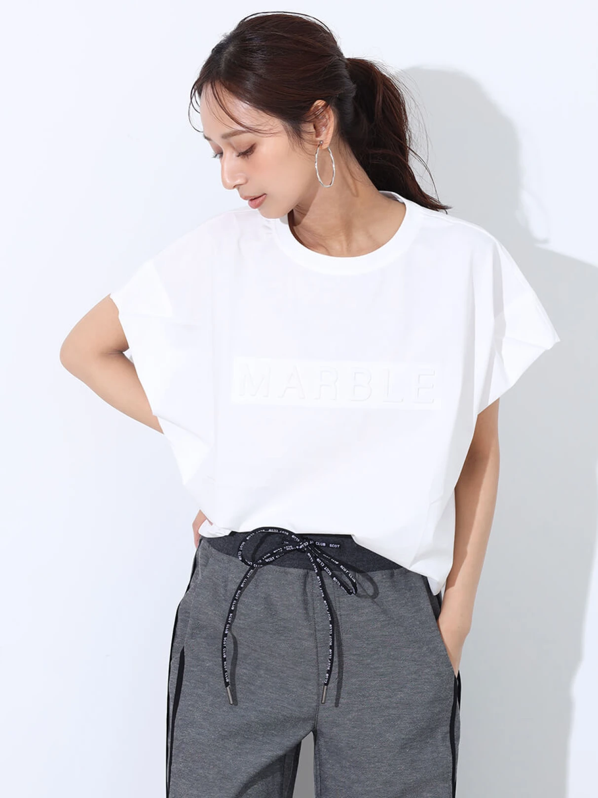SCOTCLUBフロントタックエンボスロゴTEE フロントタックエンボスロゴTEE - SCOTCLUB - SCOTCLUB