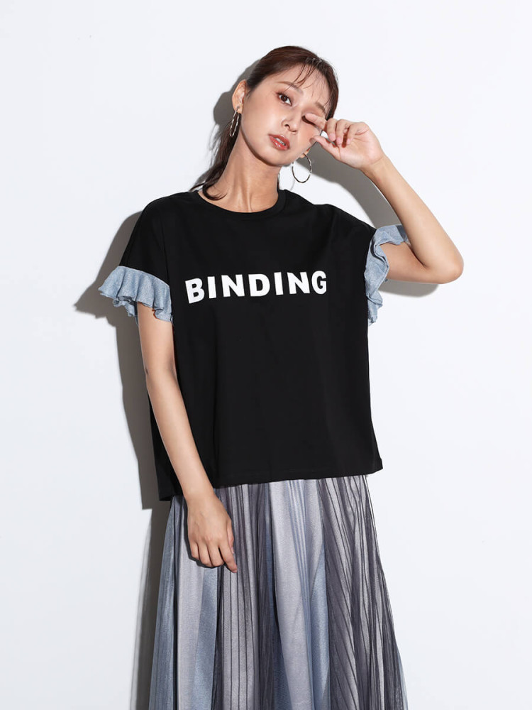 スコットクラブ SCOTCLUB ニットフリルラメドッキングロゴTシャツ　新品 ニットフリルラメドッキングロゴTEE - SCOTCLUB - SCOTCLUB