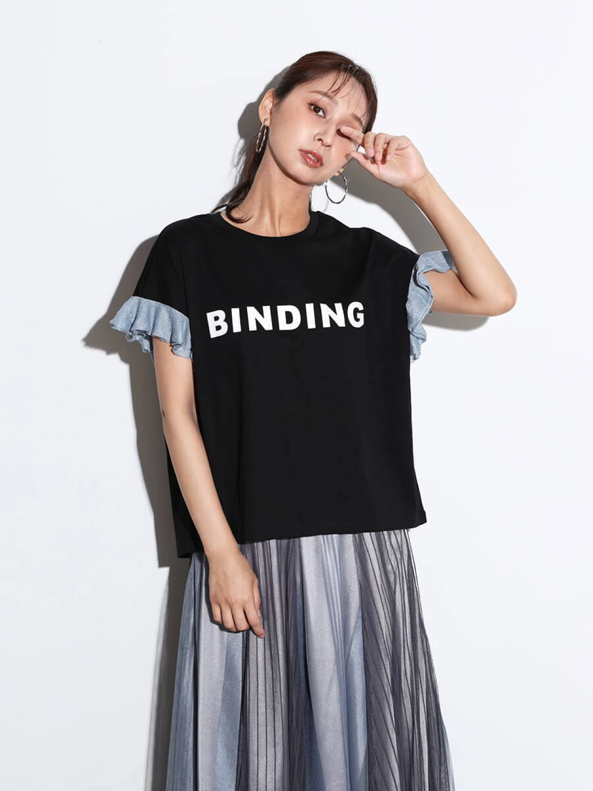 スコットクラブ SCOTCLUB ニットフリルラメドッキングロゴTシャツ　新品 ニットフリルラメドッキングロゴTEE - SCOTCLUB - SCOTCLUB
