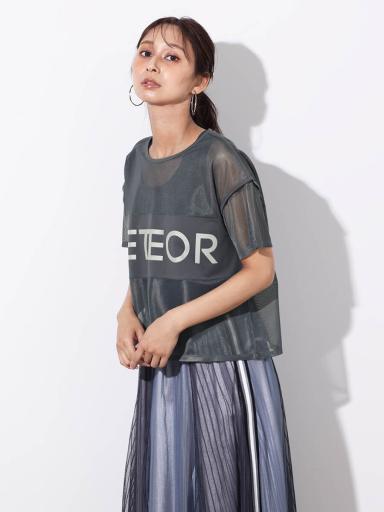 CLANE - シアー タートル バルーン スリーブ トップス - SHEER