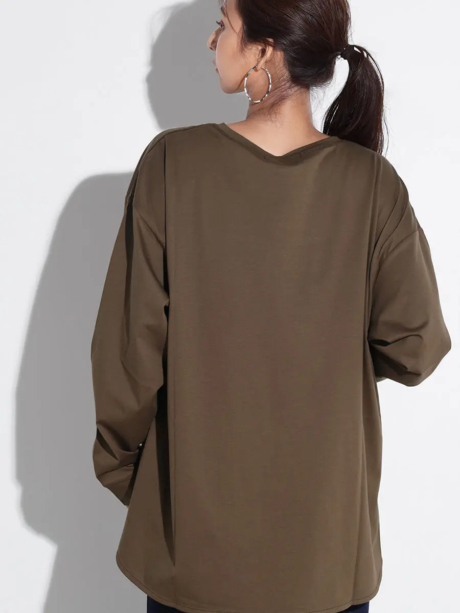 立体ロゴプリント長袖カットソー - SCOTCLUB - SCOTCLUB