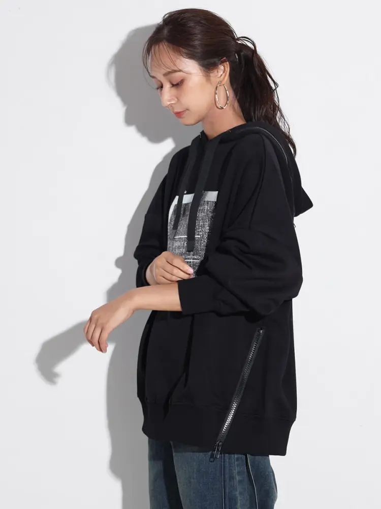 【新品】 スコットクラブ ボンディング パーカー ゆったり 美シルエット 黒 SCOTCLUBのパーカーの商品一覧|ファッション通販のYAMADAYA STORE