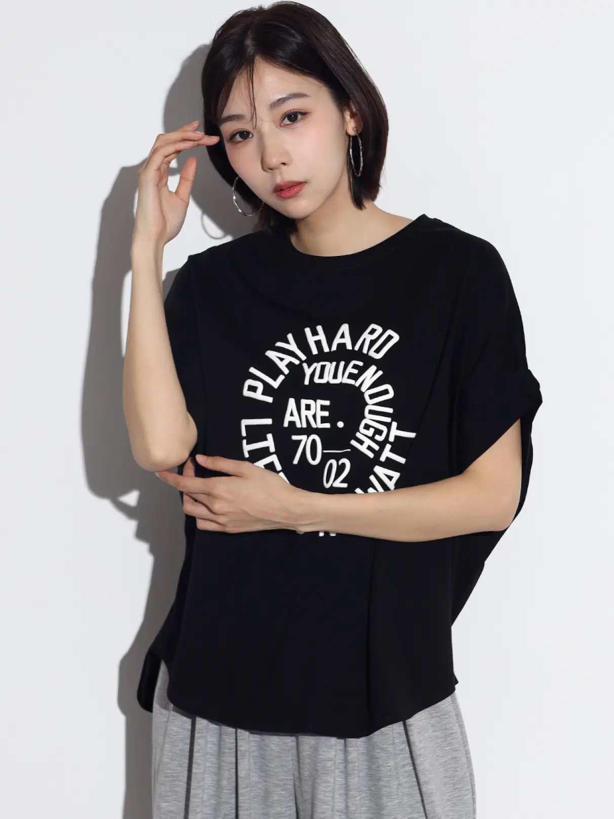 サークルロゴボリュームドルマンTEE