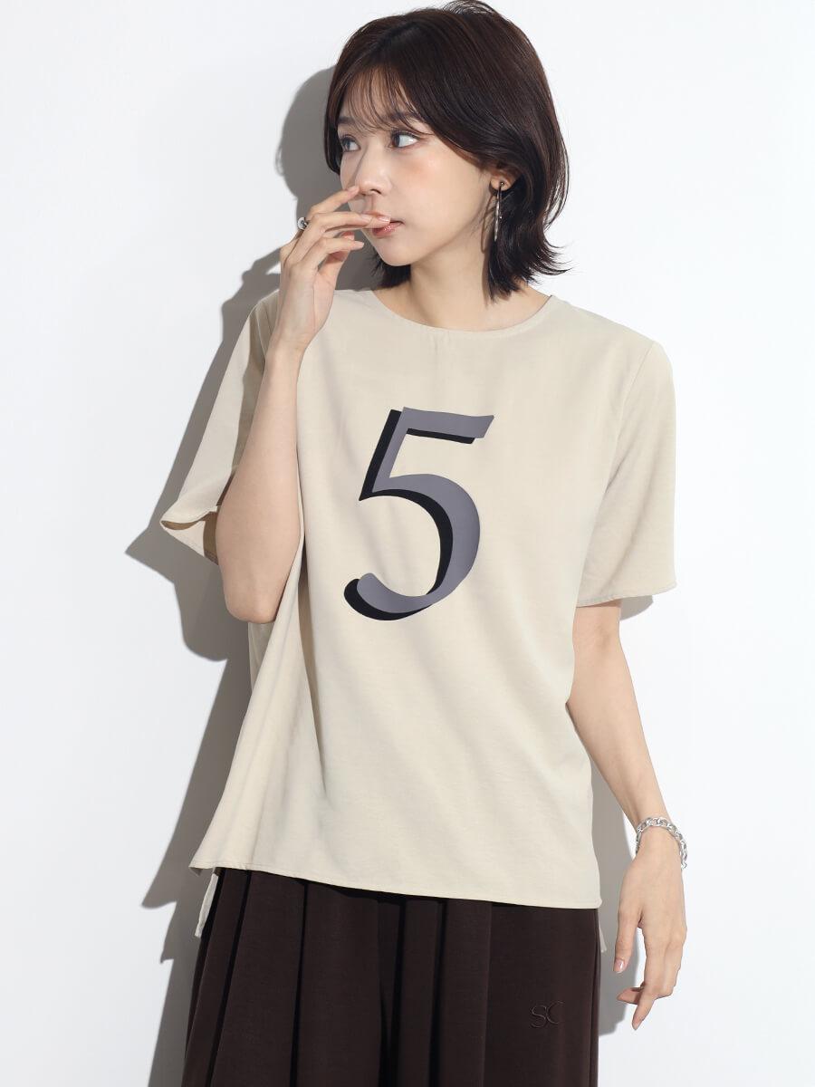 ドライタッチナンバーロゴTシャツ